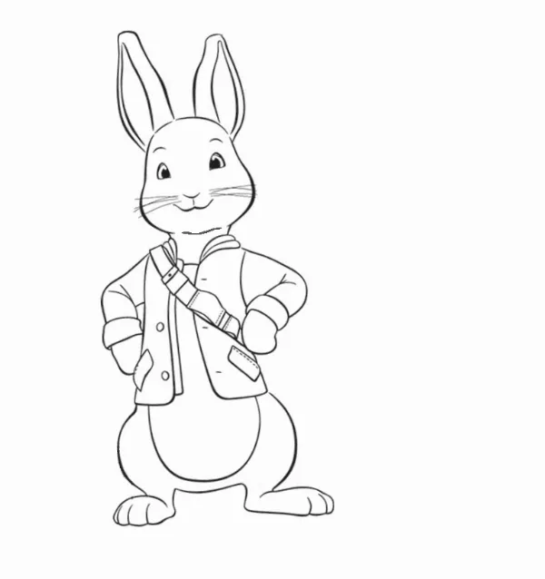 Peter Rabbit Colouring Sheet 2